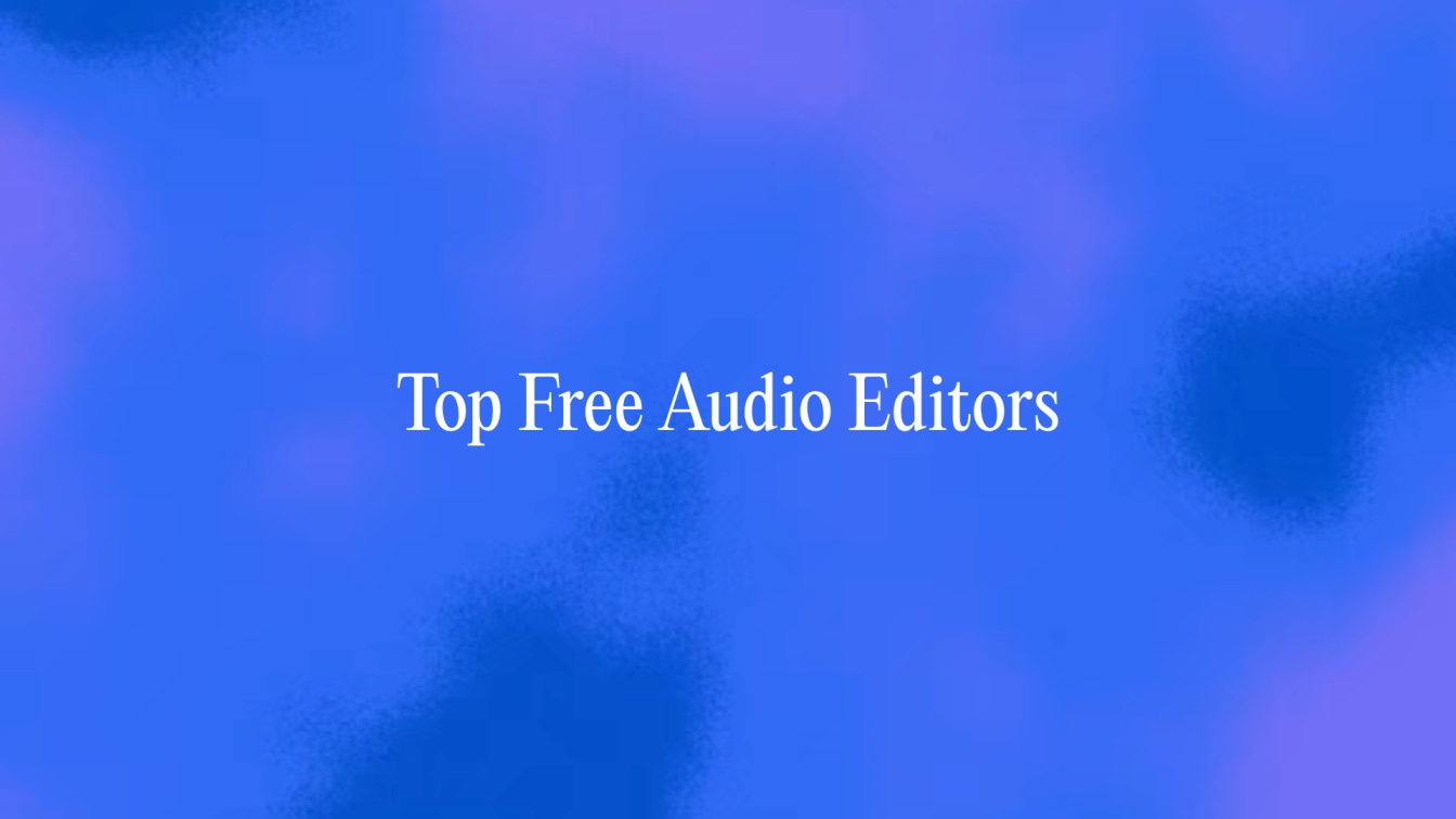 Top 5 Free Audio Editors in 2026