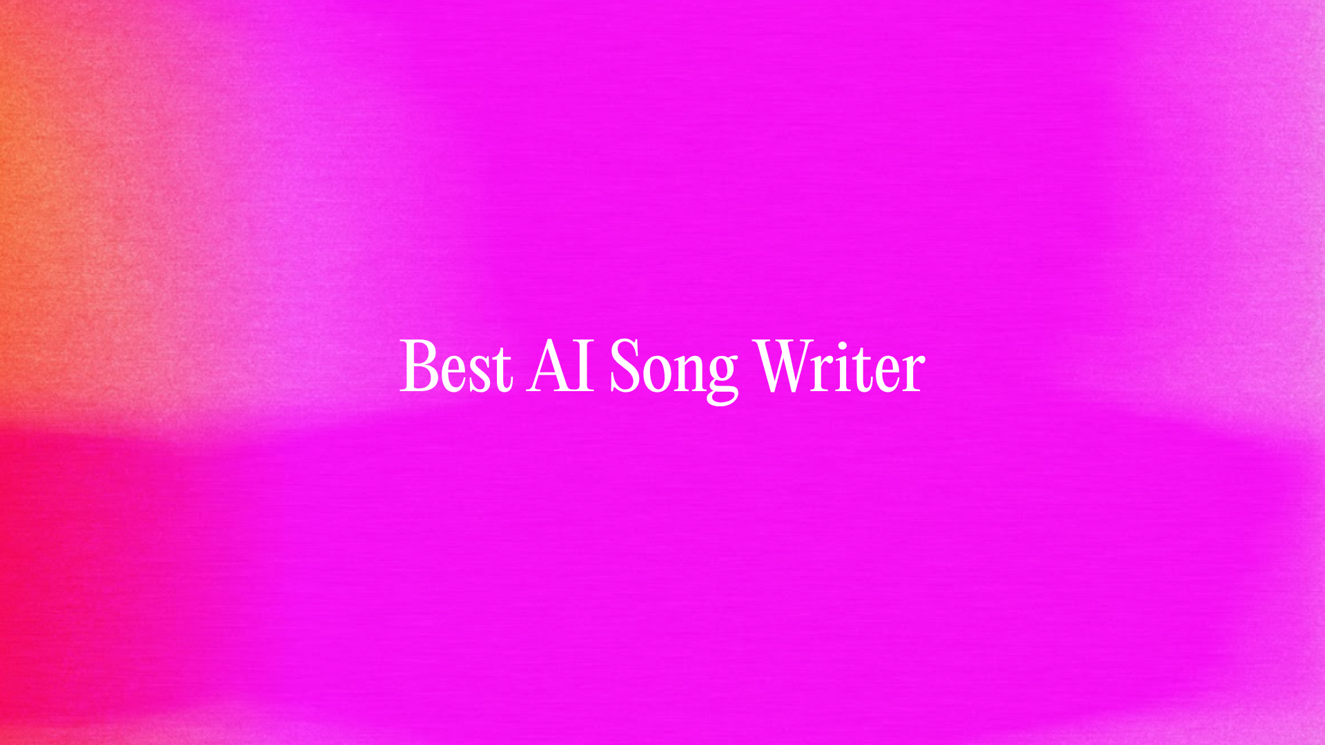 This Is The Best AI Song Writer in 2026